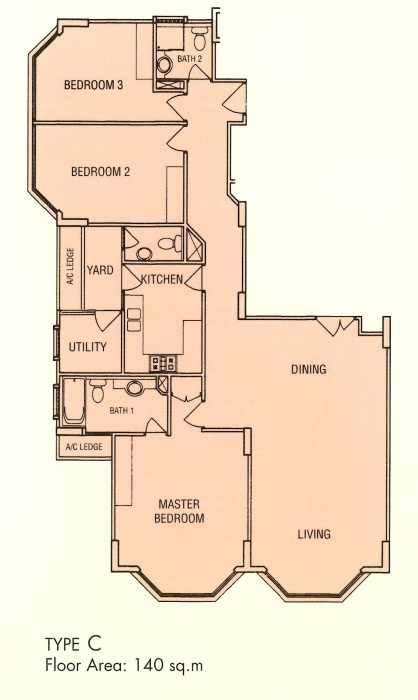 Emerald Garden - 3BR Floor Plan