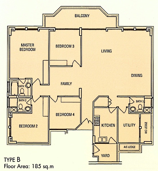 Emerald Garden - 4BR Floor Plan