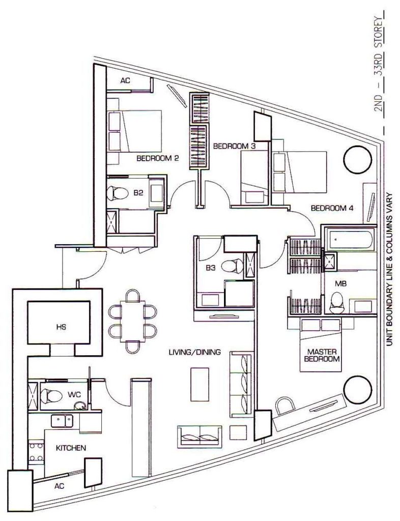 The Sail @ Marina Bay - 4BR Floor Plan