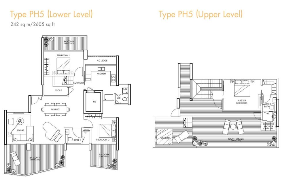 Spottiswoode Residences - 3BR Floor Plan