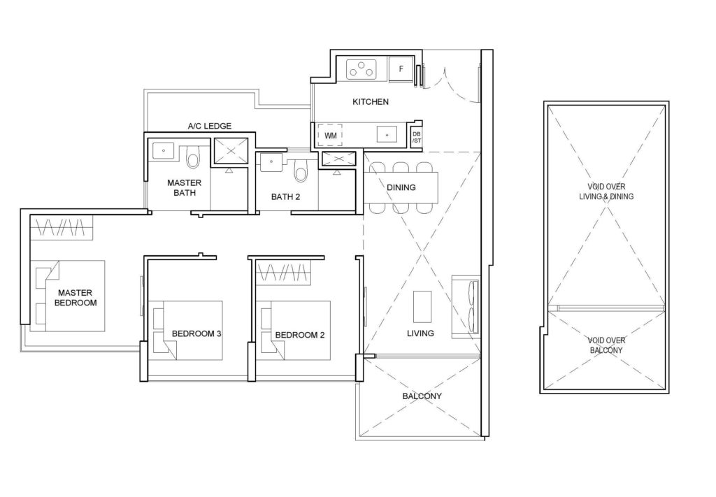 Stirling Residences  - 3BR Floor Plan