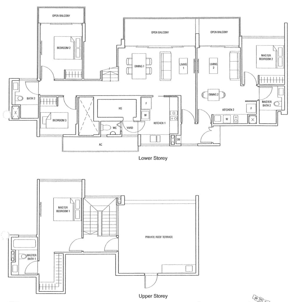 Bartley Residences - 4 BR Floor Plan