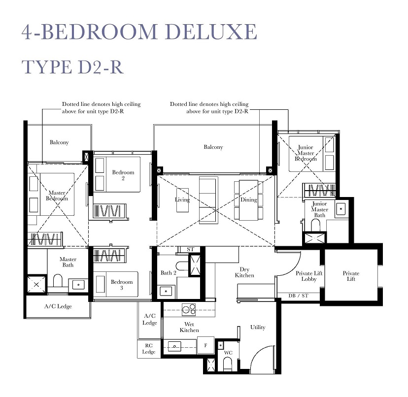 The Garden Residences - 4 BR Floor Plan