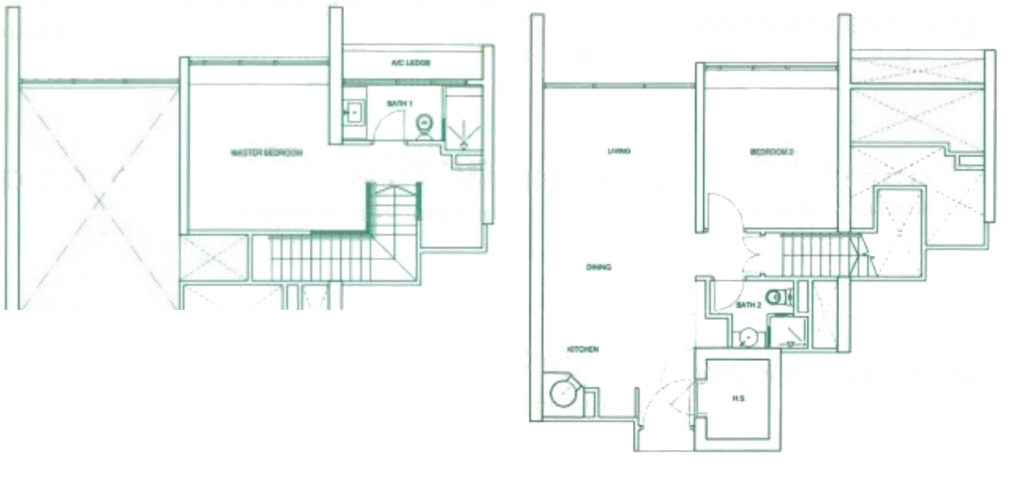 Icon -2BR Floor Plan