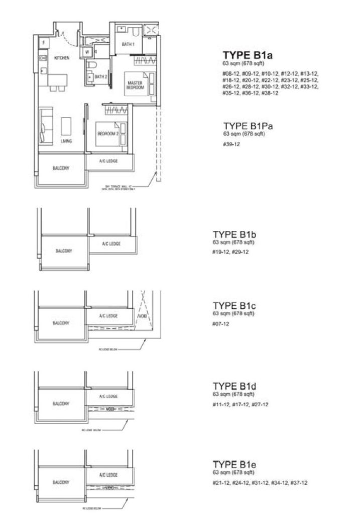 Alexis- 2BR Floor Plan