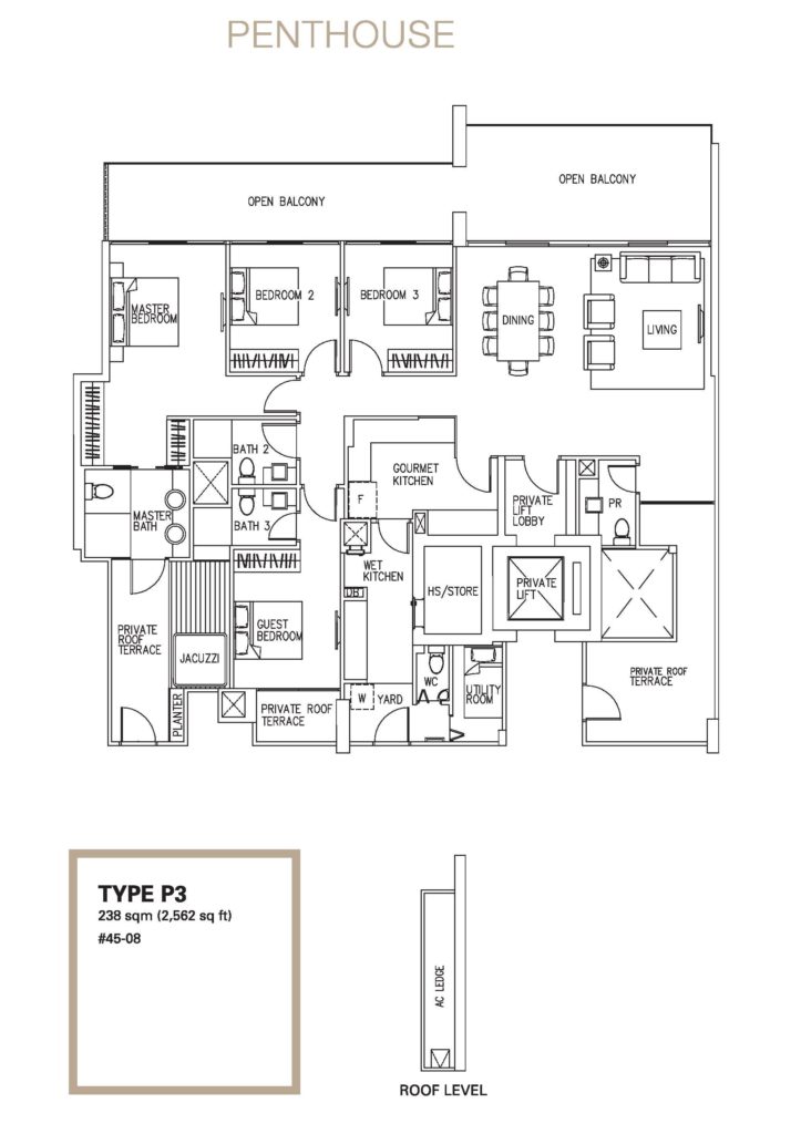 Ascentia Sky - 4BR Floor Plan