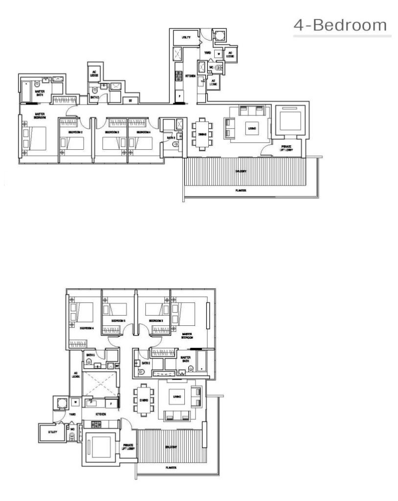 Skyline Residences - 4BR Floor Plan