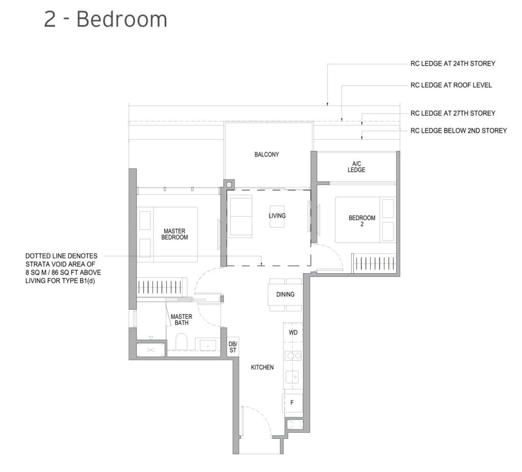 Whistler Grand - 2BR Floor Plan