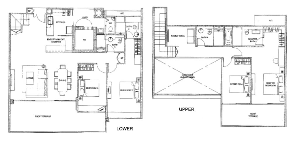 One Jervois - 4 BR Floor Plan