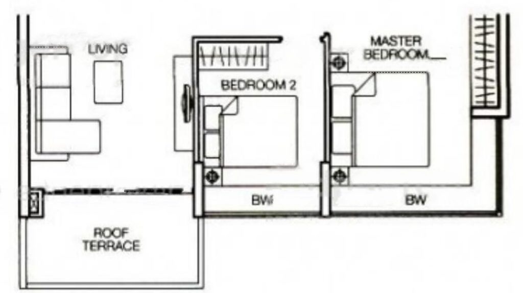 Caspian - 2 BR Floor Plan